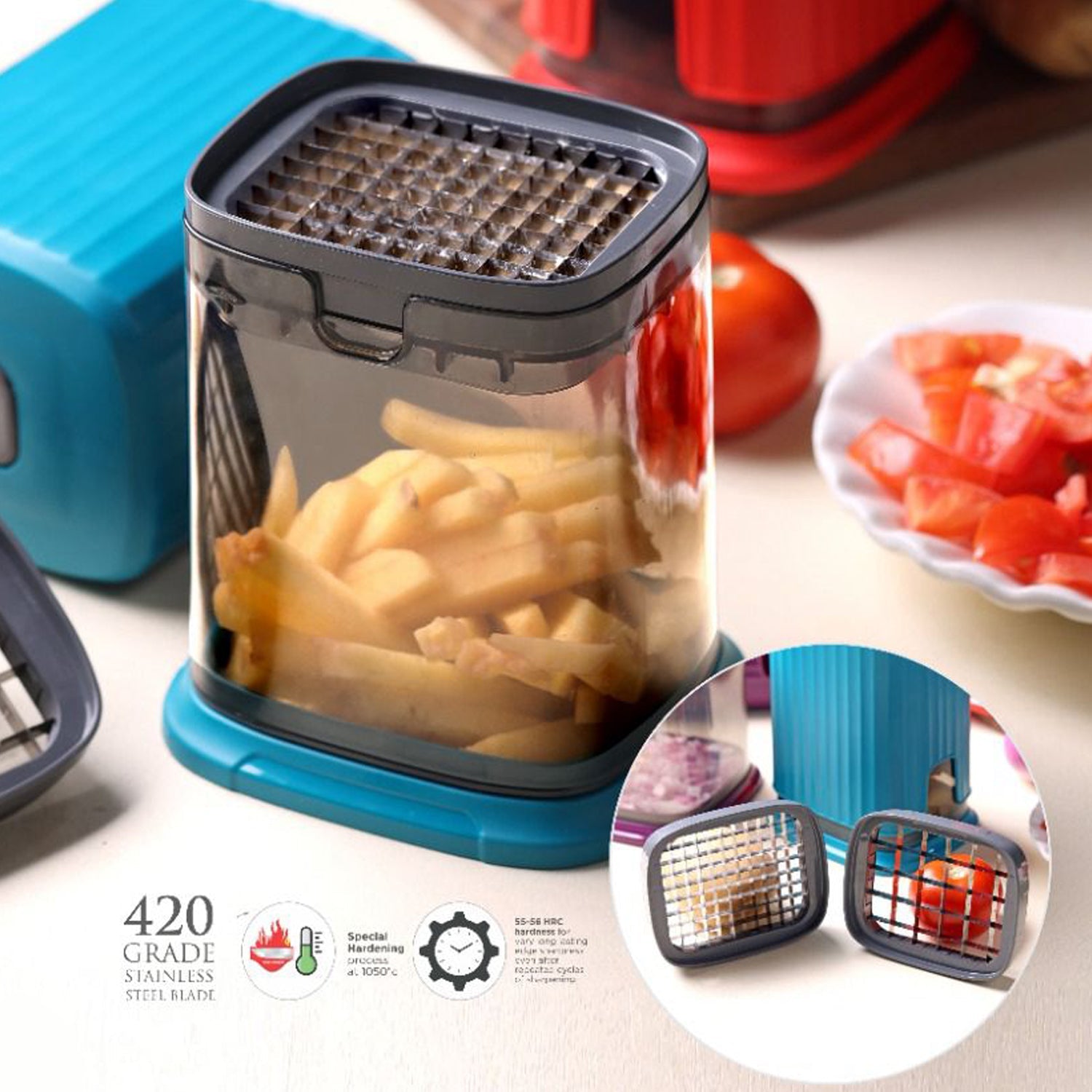 Supermom Multipurpose Onion, Garlic & Vegetable Chopper (1 Pc) Supermom Multipurpose Onion, Garlic & Vegetable Chopper (1 Pc)